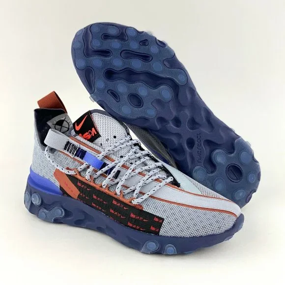 Nike React ISPA Wolf Grey Women's Size 6 Sneakers Shoes Gray Purple - Picture 2 of 12